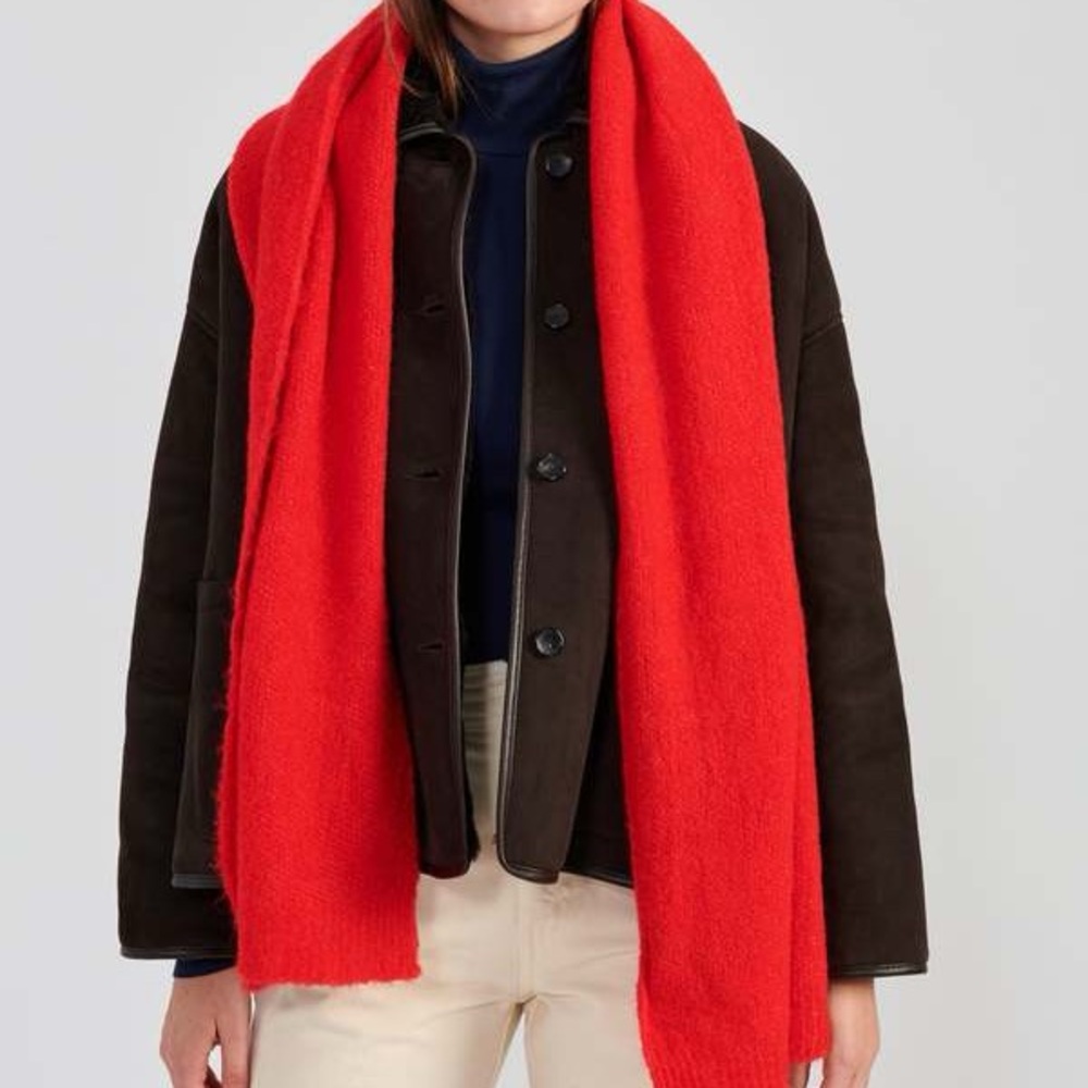 American vintage east red scarf pepper red - Picture 3 of 7